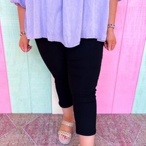 Women's Black Hyperstretch capri style size L (12)